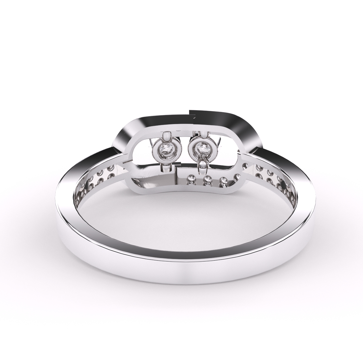 Lavish Lab Grown Diamond Channel Set Band Ring